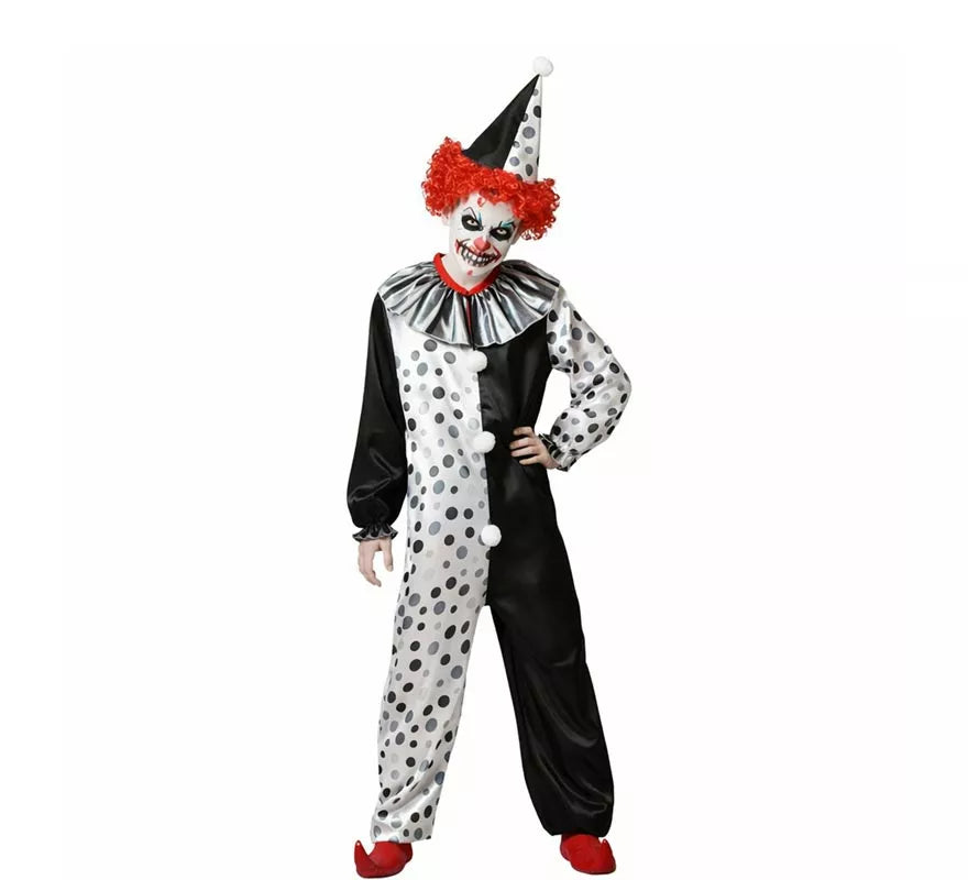Disfraz de Payaso Gris para adulto