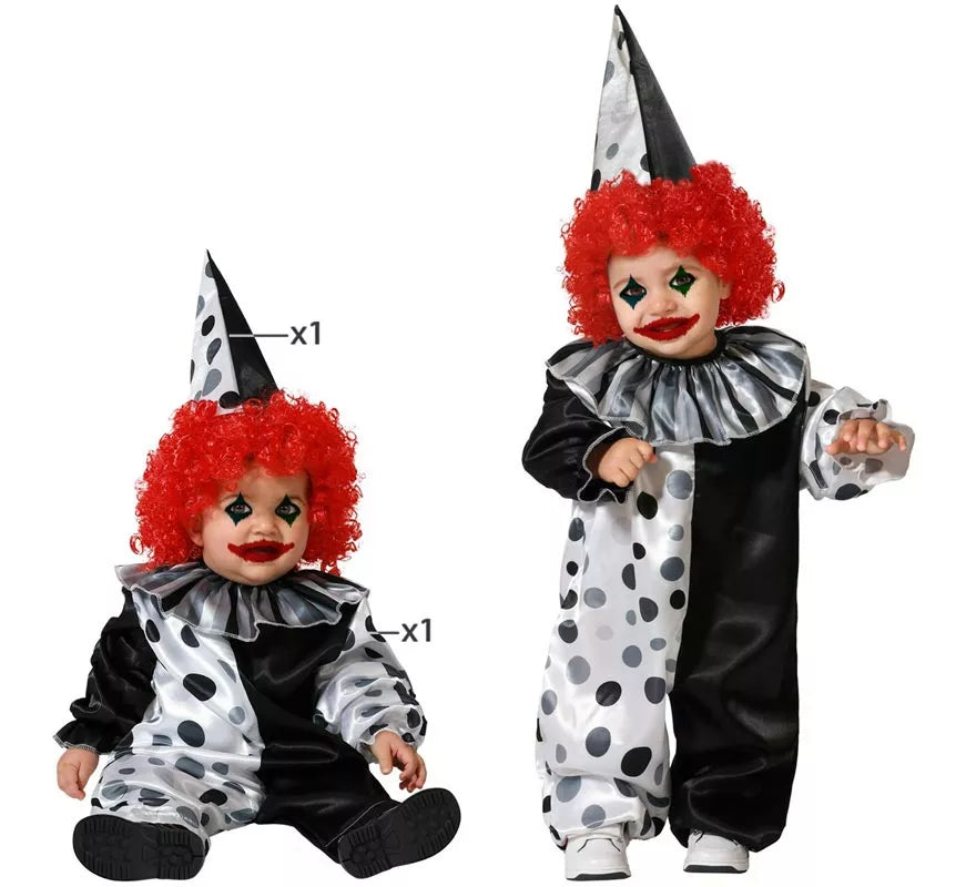 Translation missing: it.Disfraz de Payaso Gris para niños y bebé