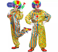 Costume da clown a pois per adulto