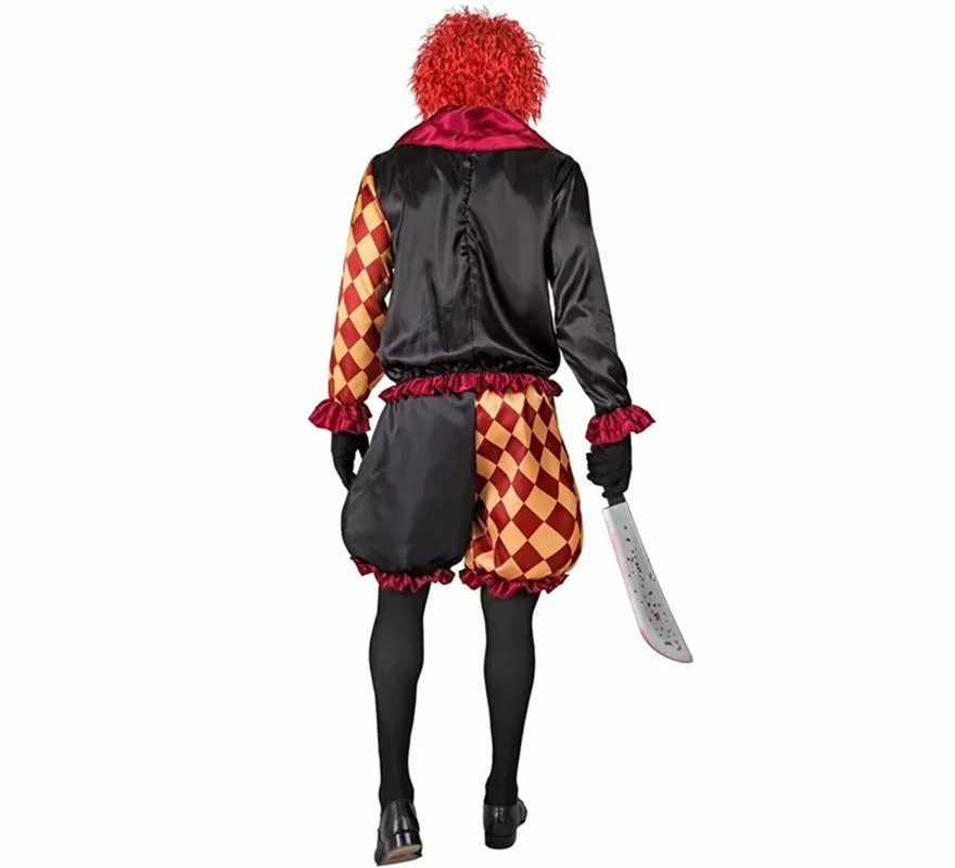 Translation missing: it.Disfraz de Payaso Macabro a Cuadros para hombre
