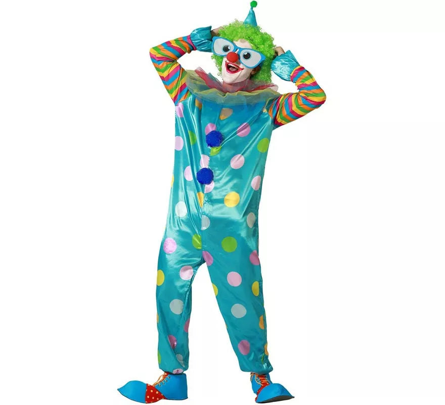 Translation missing: it.Disfraz de Payaso multicolor para hombre