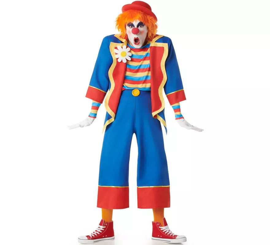 Translation missing: it.Disfraz de Payaso Multicolor para hombre