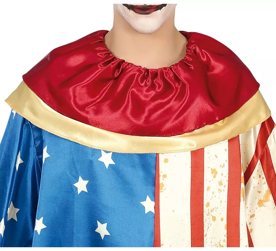 Translation missing: it.Disfraz de Payaso Patriota Malvado para adolescente