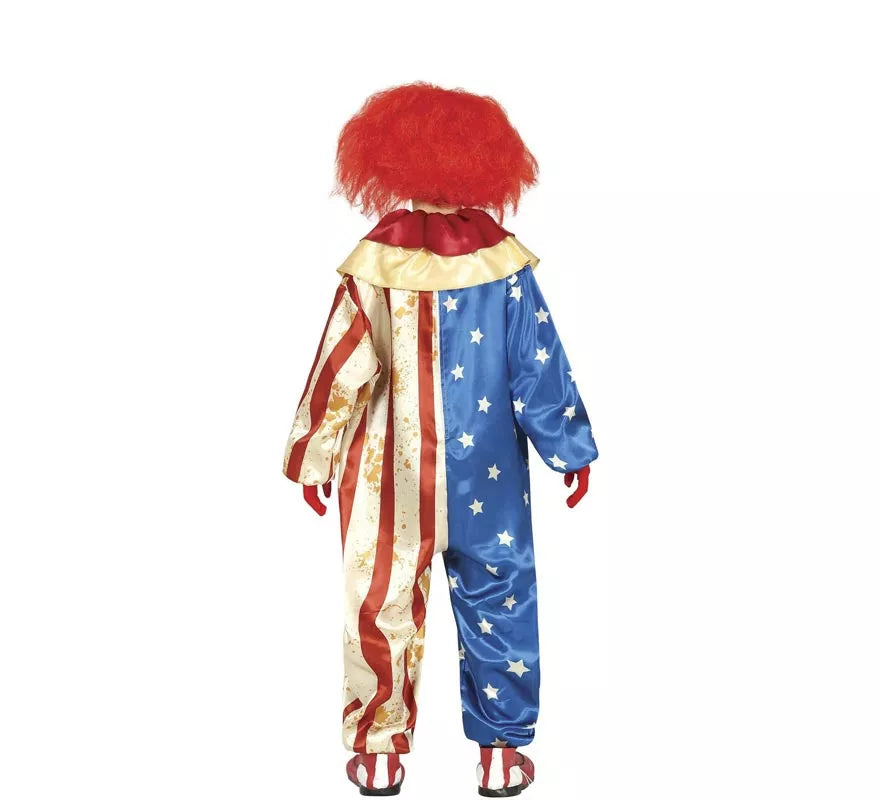 Translation missing: it.Disfraz de Payaso Patriota Malvado para niños