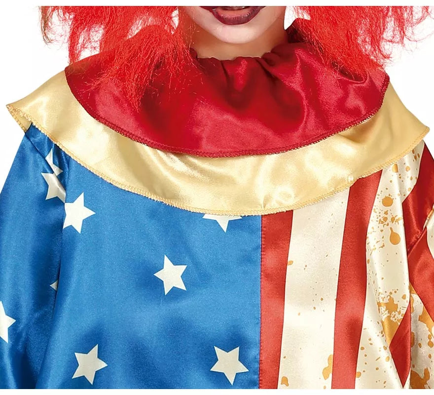 Translation missing: es.Disfraz de Payaso Patriota Malvado para niños