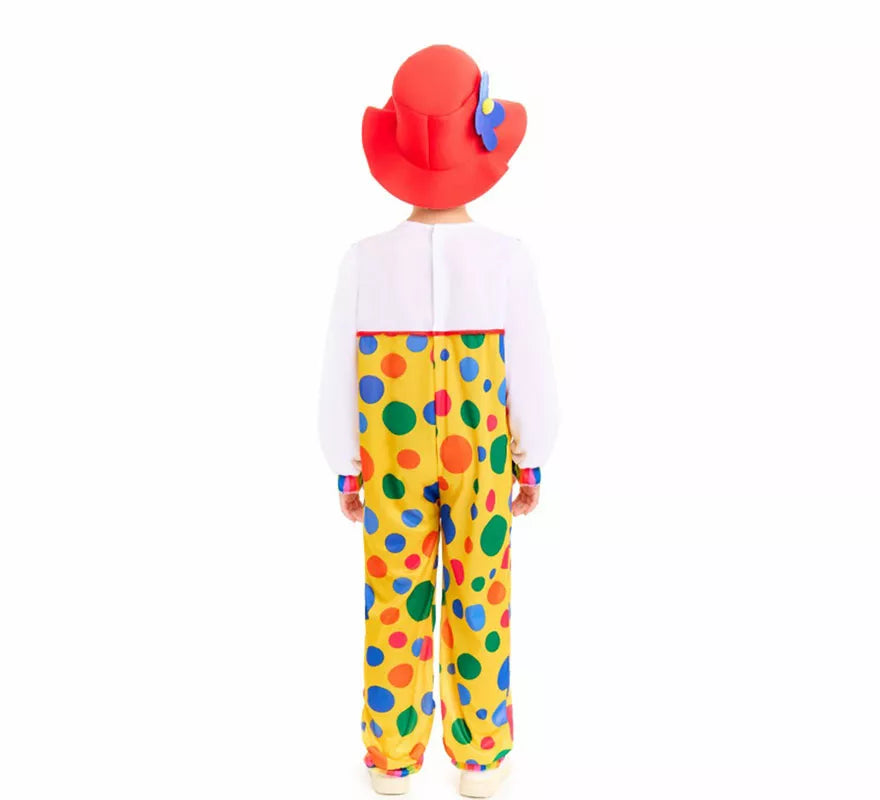 Translation missing: it.Disfraz de Payaso Peto Topos para niños