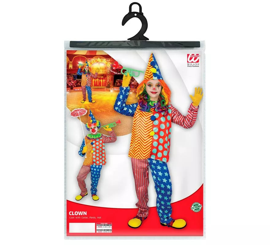 Translation missing: es.Disfraz de Payaso rayas y lunares para niños y adolescente