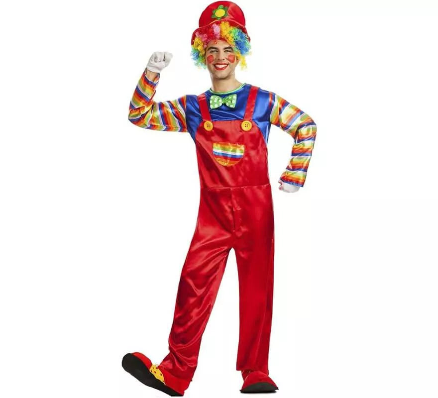 Translation missing: it.Disfraz de Payaso Rojo para hombre