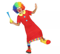 Costume da clown rosso per ragazzo