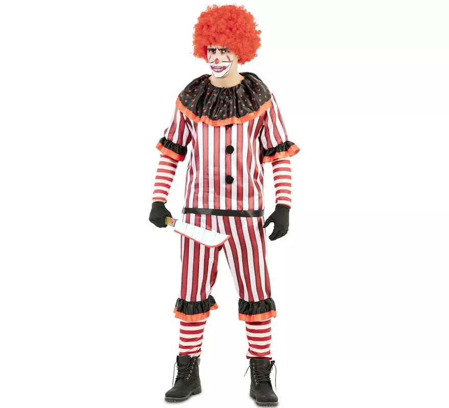 Translation missing: es.Disfraz de Payaso Sangriento Rojo para hombre