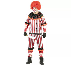 Costume da Clown insanguinato rosso per uomo