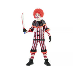Disfraz de Payaso Sangriento Rojo para niño