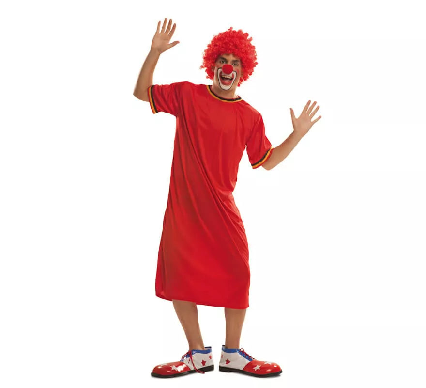 Translation missing: it.Disfraz de Payaso Televisivo Rojo para hombre