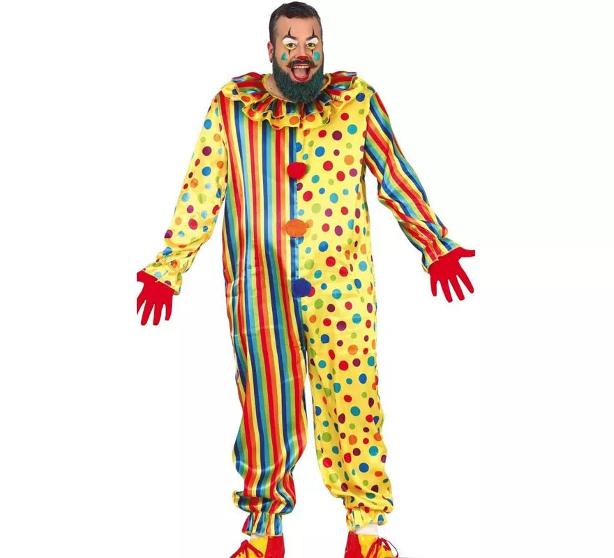 Translation missing: it.Disfraz de Payaso Topos para hombre