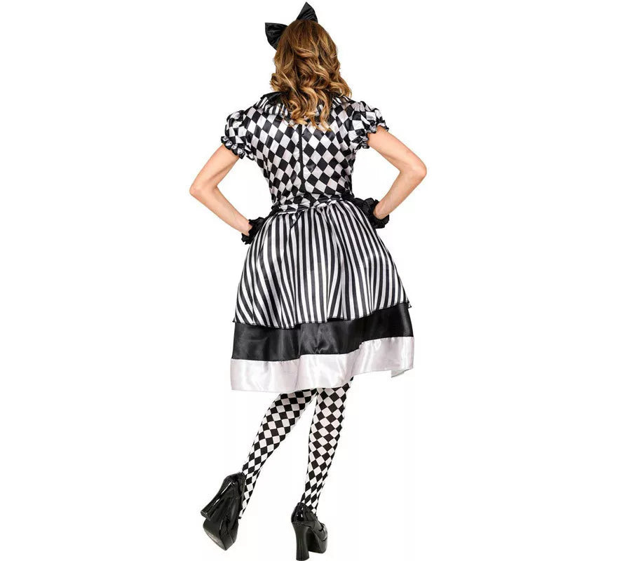 Translation missing: it.Disfraz de Payaso Vintage a Cuadros para mujer