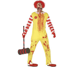 Costume da clown zombie per uomo