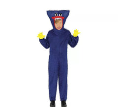 Costume in peluche videogioco blu per bambini