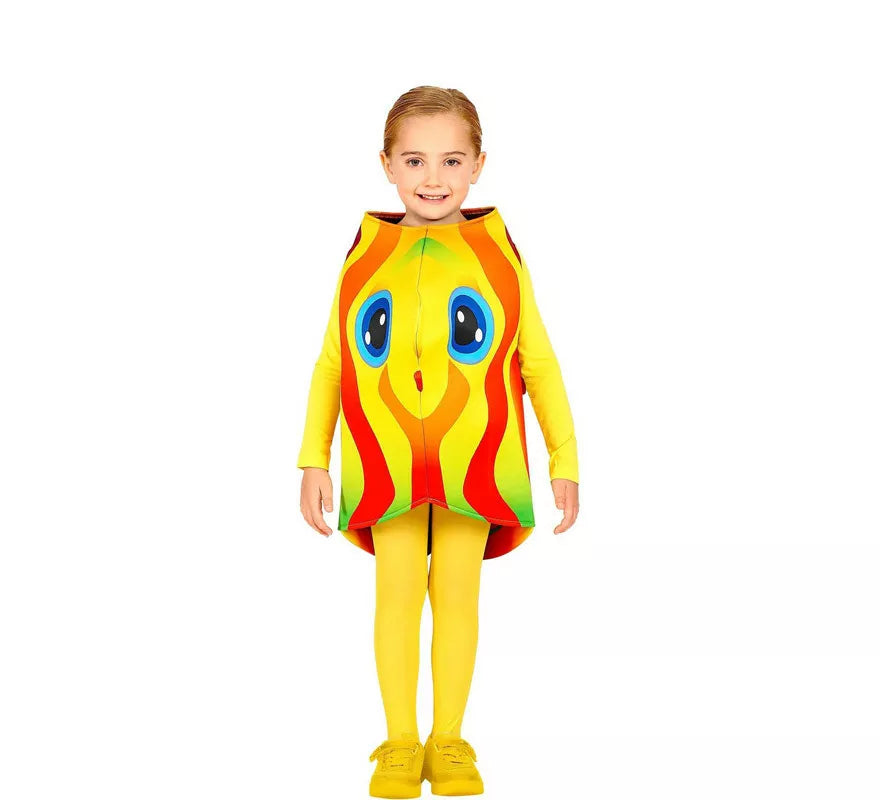 Disfraz de Pez Tropical Amarillo y Rojo para niños