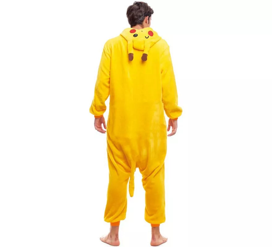 Translation missing: it.Disfraz de Pijama Chinchilla eléctrica amarilla para adultos