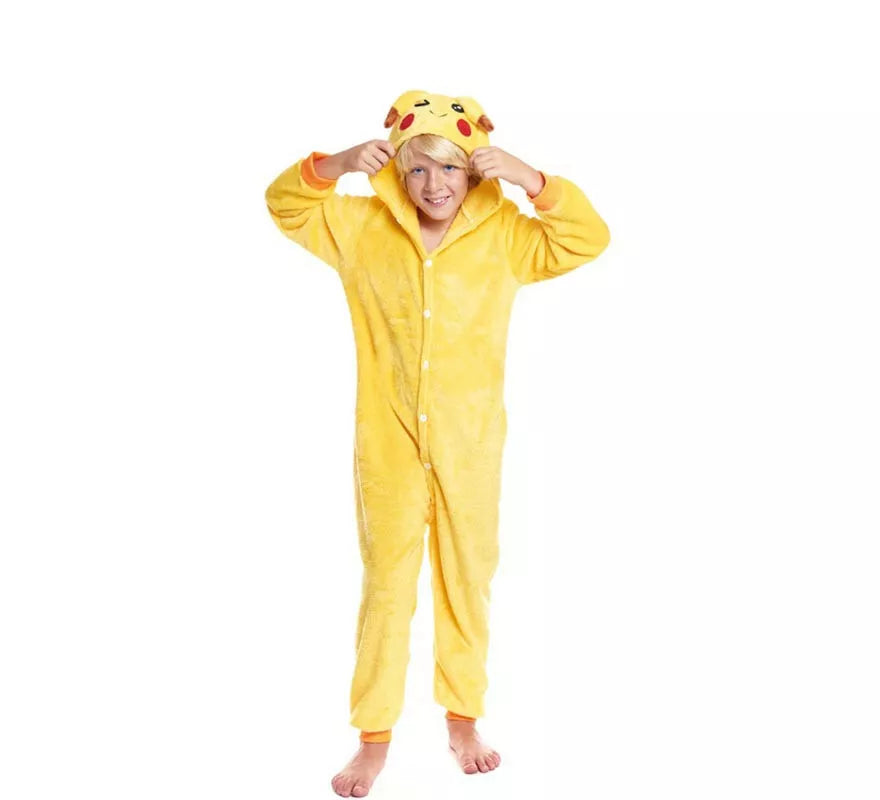 Disfraz de Pijama Chinchilla eléctrica con capucha para niño