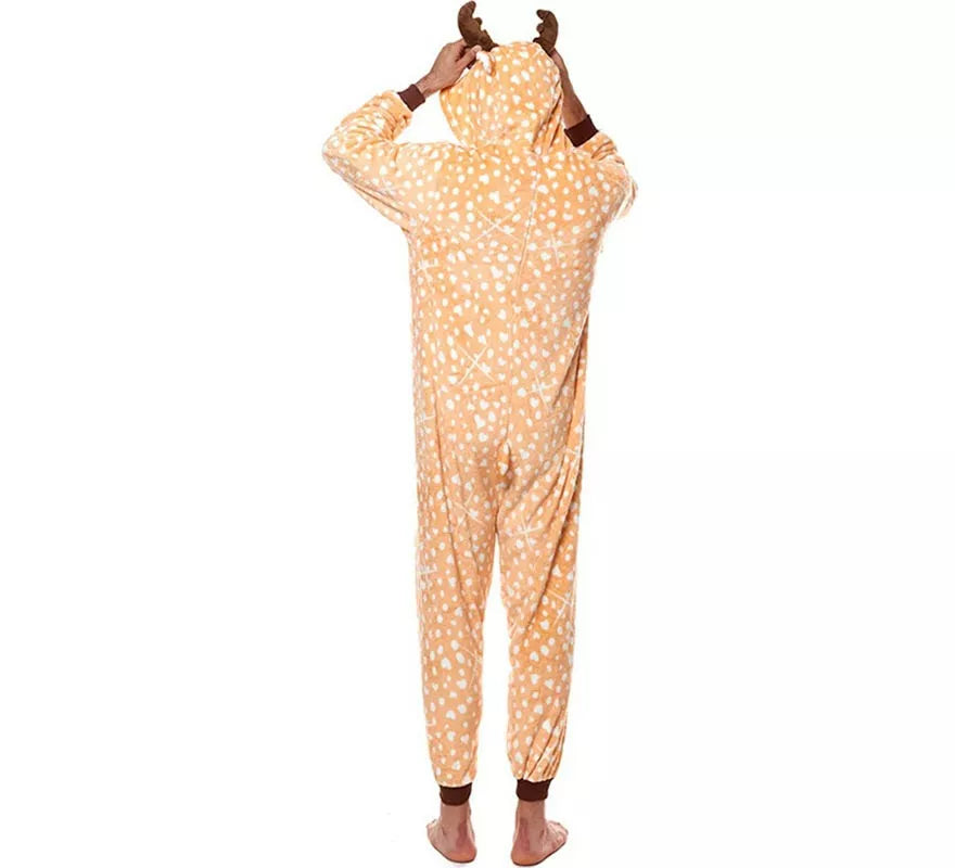 Translation missing: it.Disfraz de Pijama Ciervo con lunares para adultos