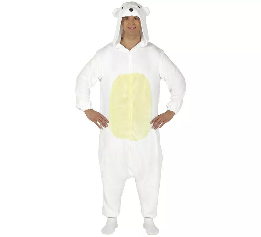 Translation missing: it.Disfraz de Pijama de Oso Polar para adultos