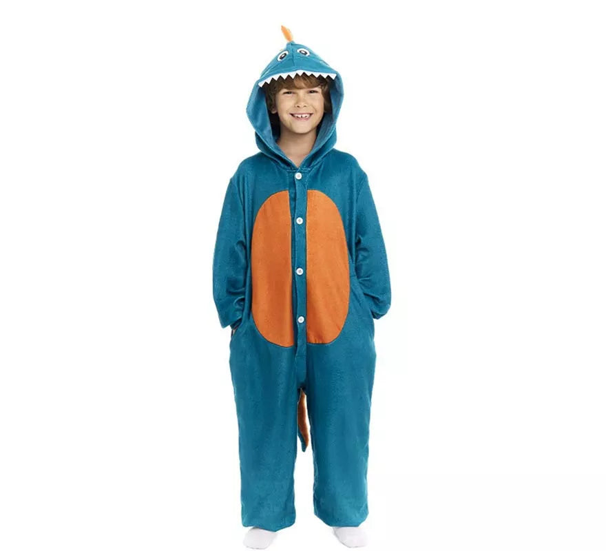 Translation missing: it.Disfraz de Pijama Dinosaurio Estegosaurio para niños