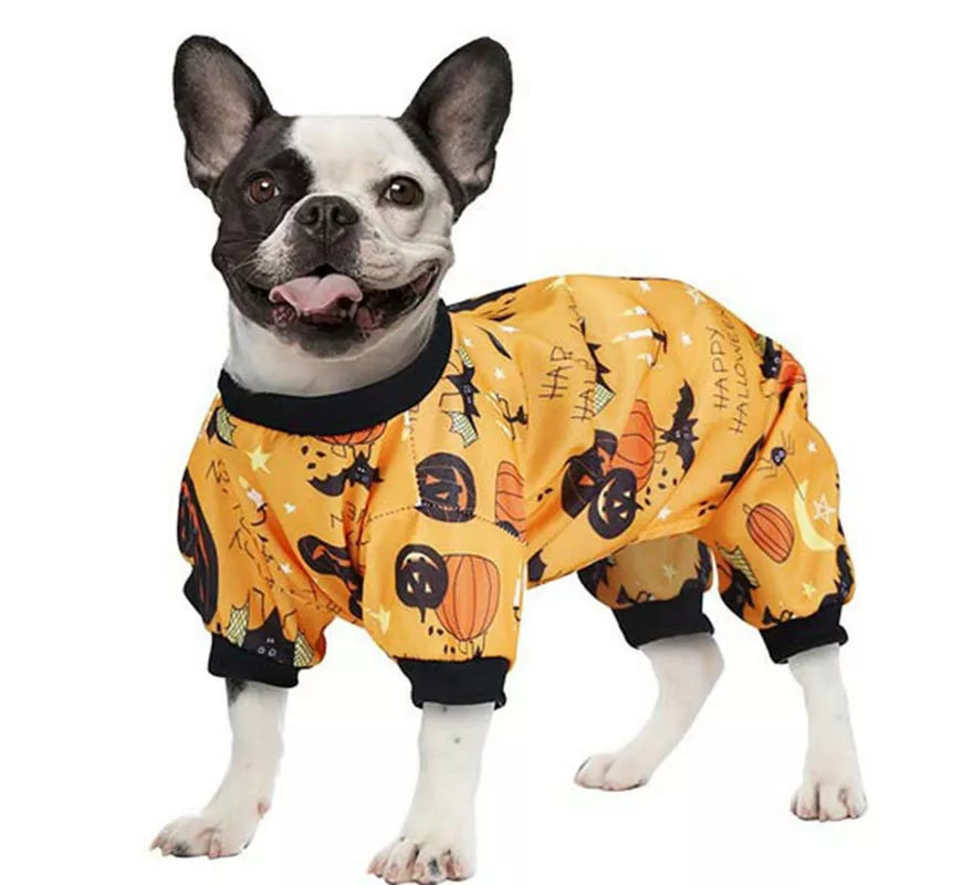 Translation missing: it.Disfraz de Pijama Happy Calabaza para perro