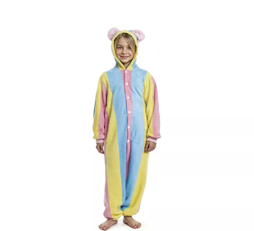 Translation missing: it.Disfraz de Pijama Llama multicolor con capucha para niño