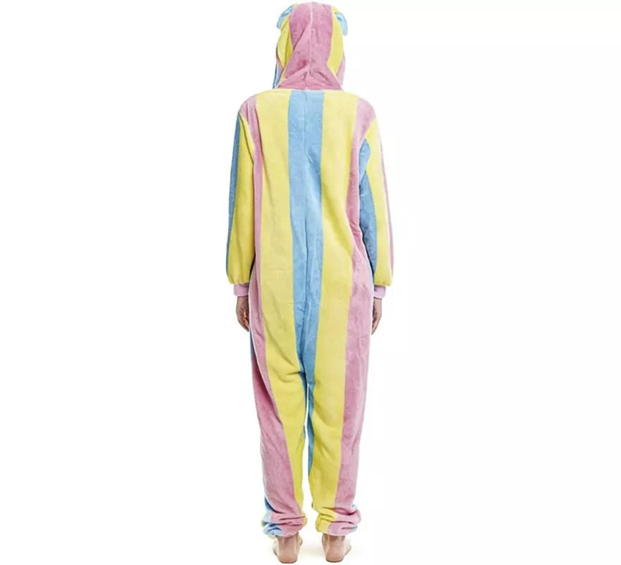 Translation missing: es.Disfraz de Pijama Llama multicolor para adultos