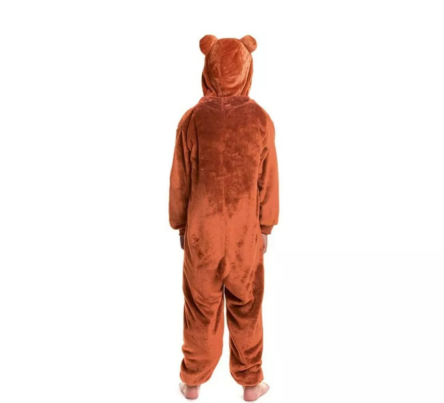 Translation missing: es.Disfraz de Pijama Mono marrón con capucha para niño