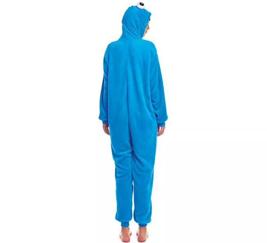 Translation missing: it.Disfraz de Pijama Monstruo azul ojos grandes para mujer