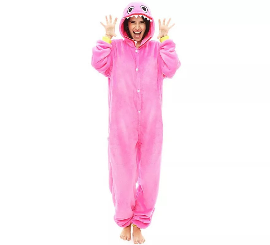 Translation missing: it.Disfraz de Pijama Monstruo rosa para adultos