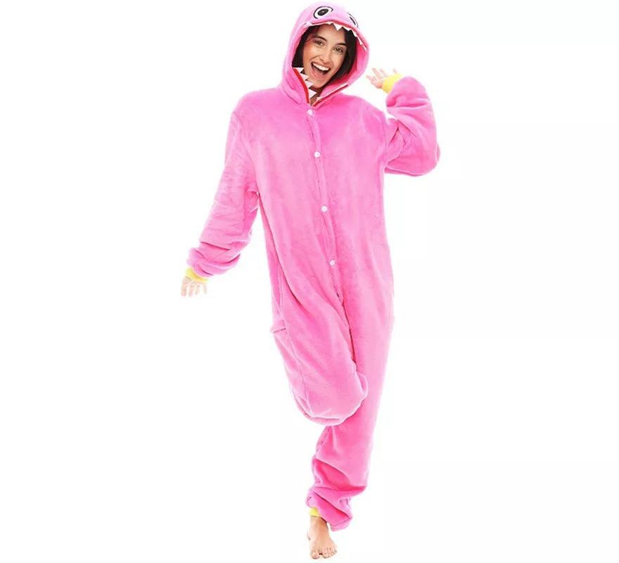 Translation missing: es.Disfraz de Pijama Monstruo rosa para adultos