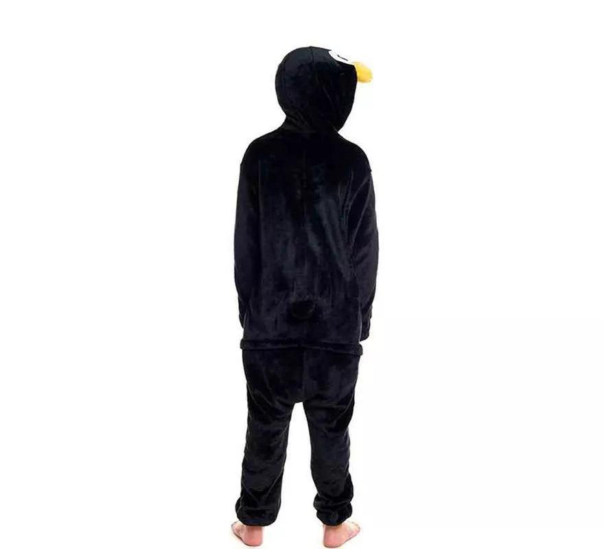 Translation missing: it.Disfraz de Pijama Pingüino con capucha y pico para niño