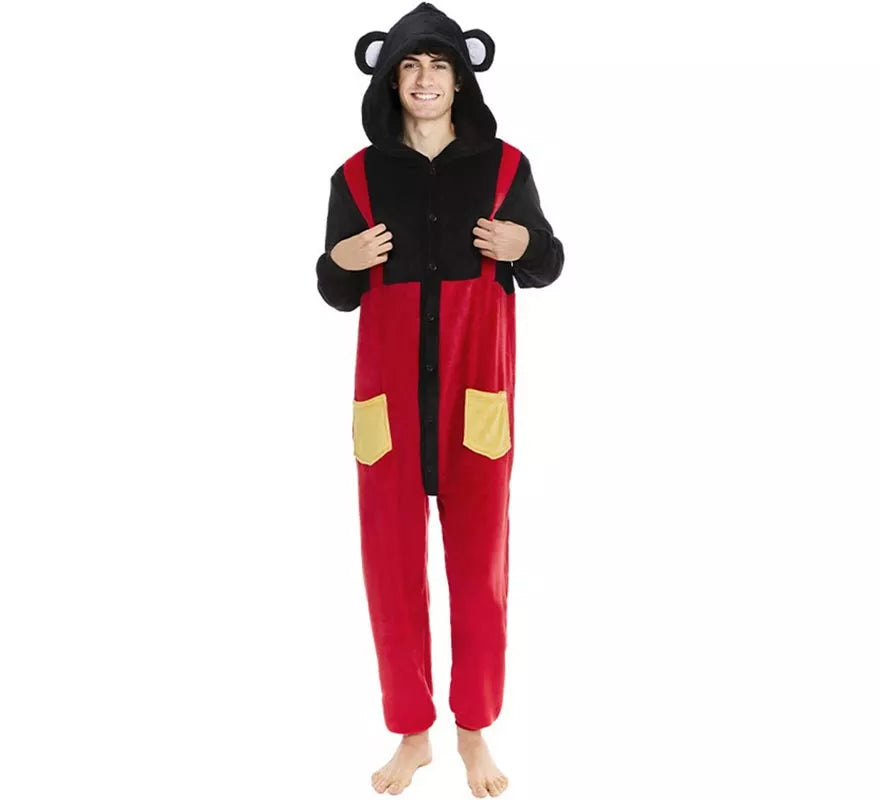 Translation missing: es.Disfraz de Pijama Ratón Peto para hombre