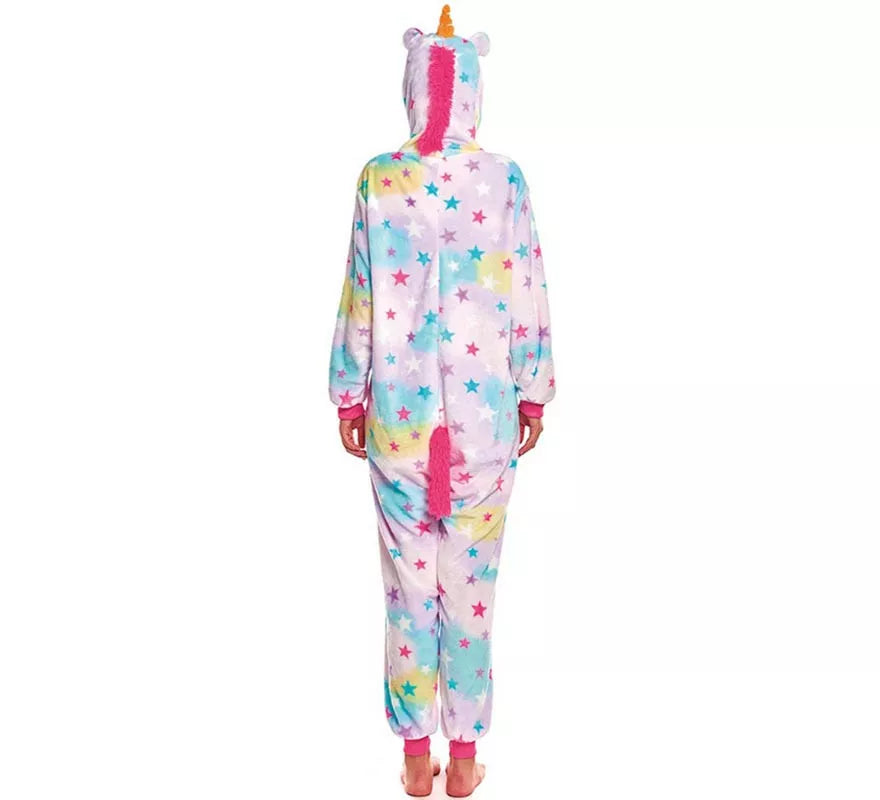 Translation missing: es.Disfraz de Pijama Unicornio estrellas para adultos