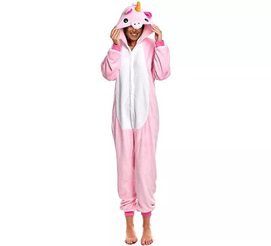 Translation missing: es.Disfraz de Pijama Unicornio rosa para adultos