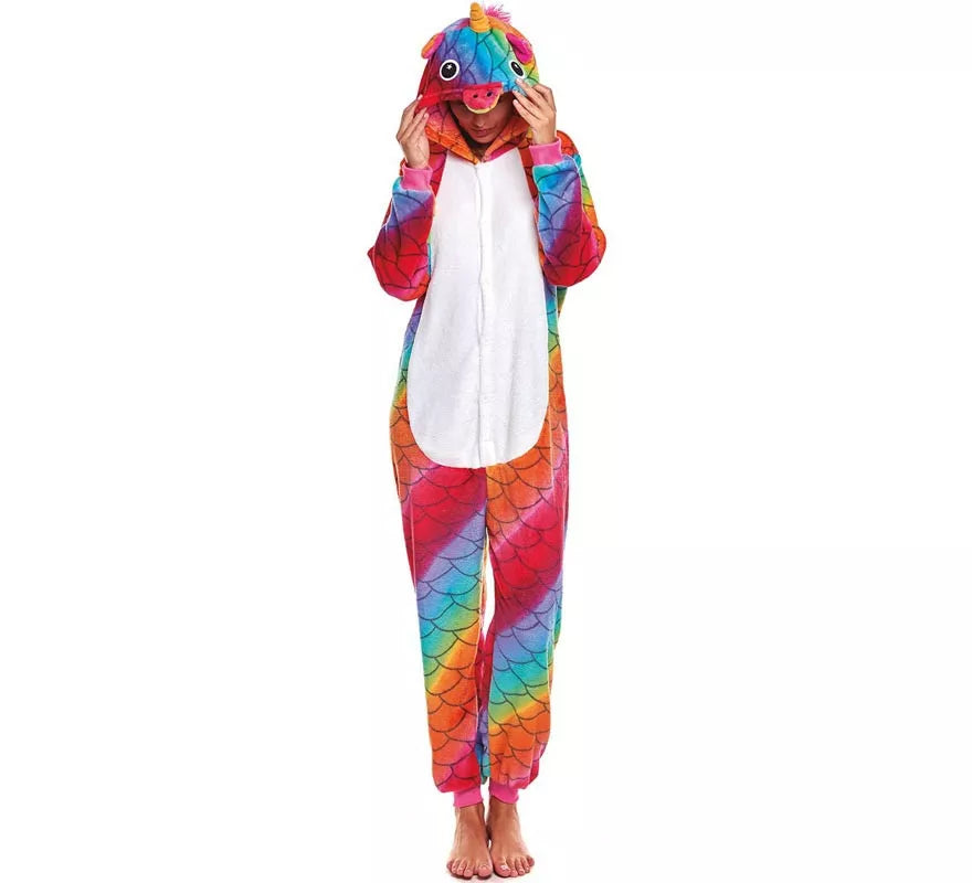 Translation missing: es.Disfraz de Pijama Unicornio Sirena para adultos