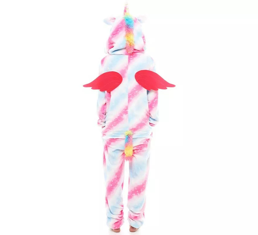 Translation missing: es.Disfraz de Pijama Uri Unicornio con alas para adultos