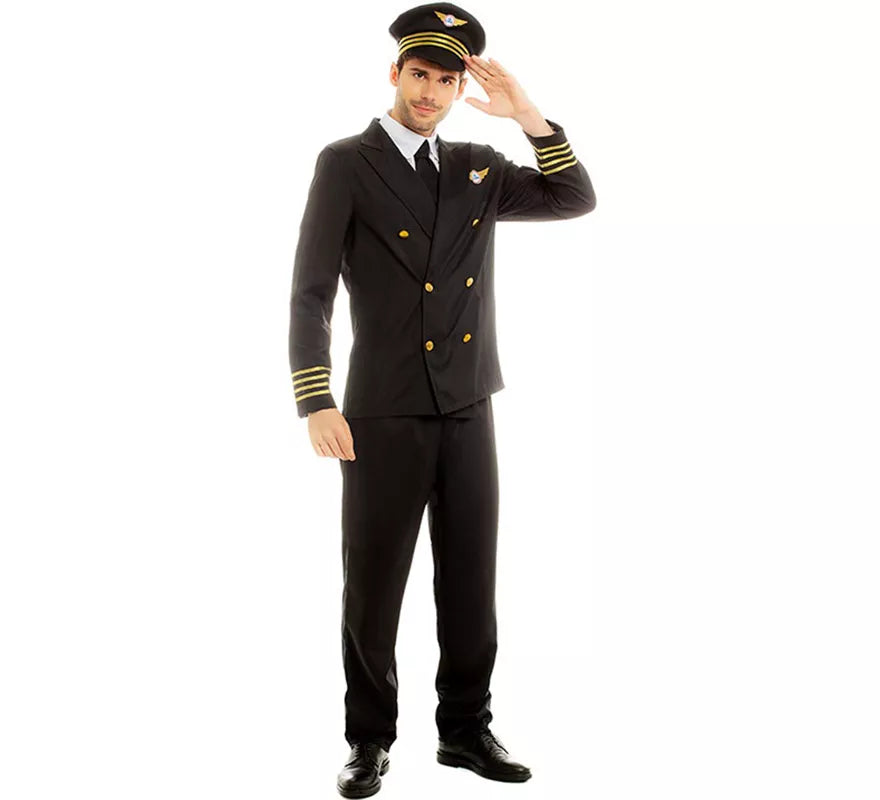 Translation missing: it.Disfraz de Piloto Capitán de Vuelo para hombre