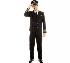 Costume da pilota da capitano di volo per uomo