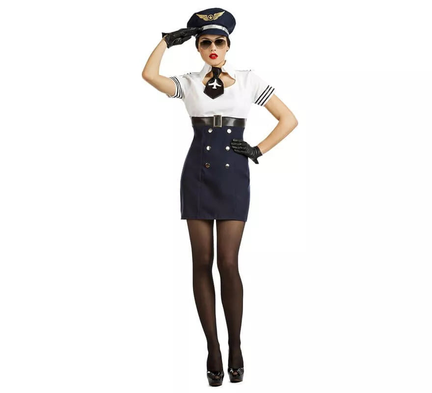 Translation missing: es.Disfraz de Piloto de Aviación para mujer