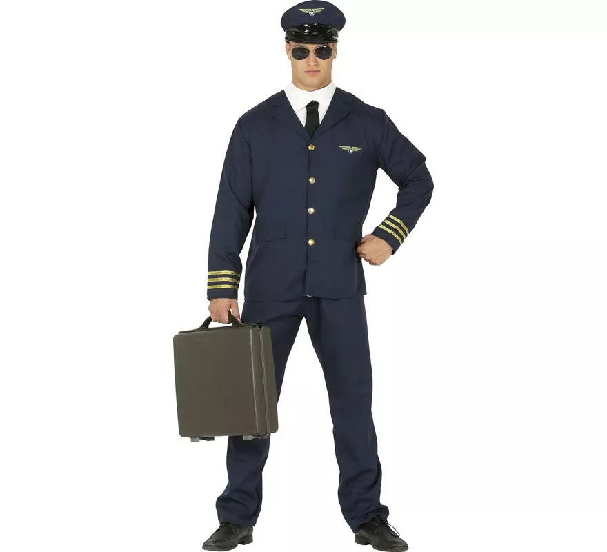 Translation missing: it.Disfraz de Piloto de Avión para hombre