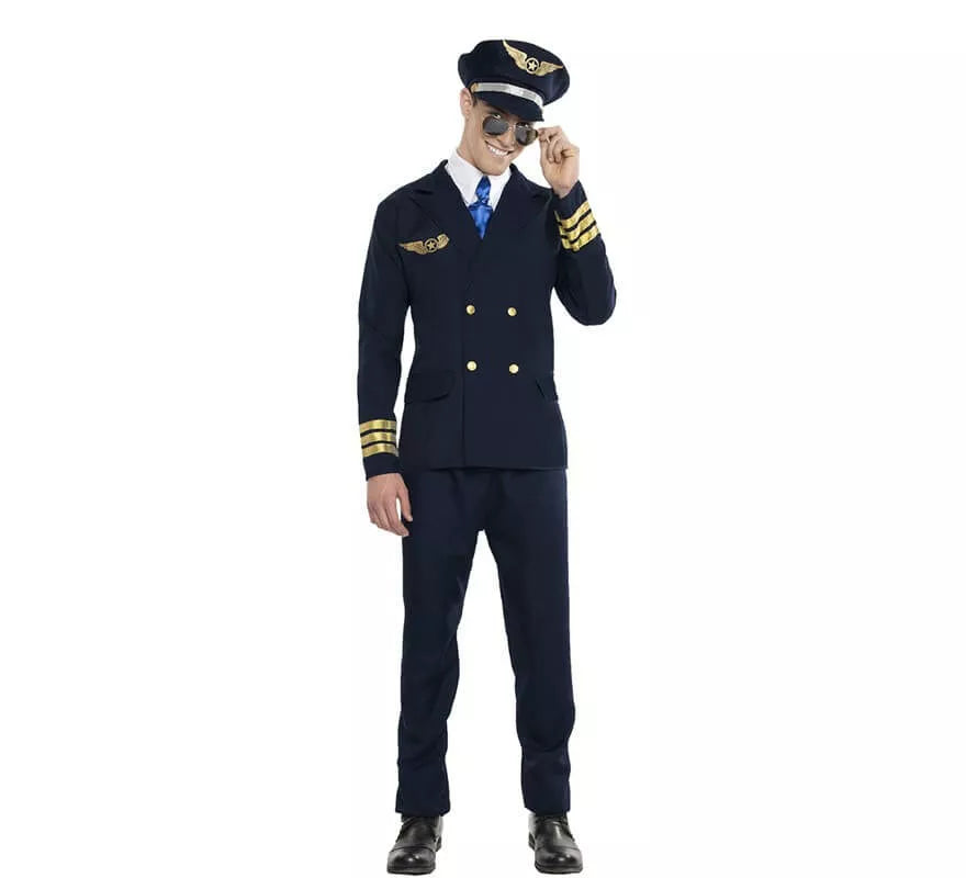 Translation missing: it.Disfraz de Piloto de Avión para hombre