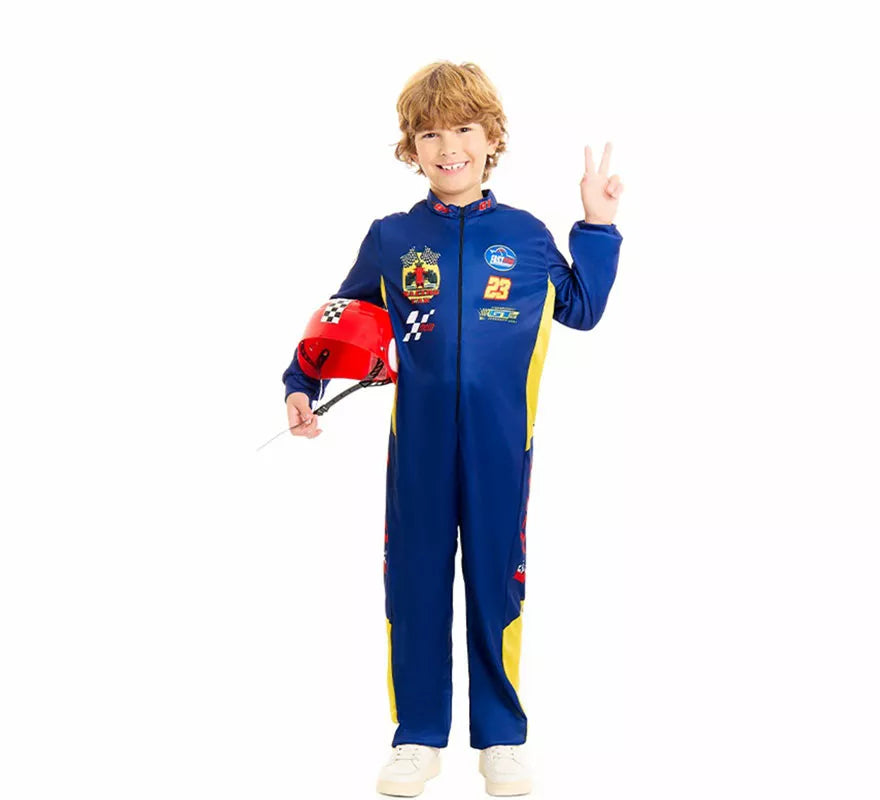 Translation missing: es.Disfraz de Piloto de Carreras para niño