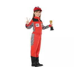 Automobilismo costume rosso per i bambini
