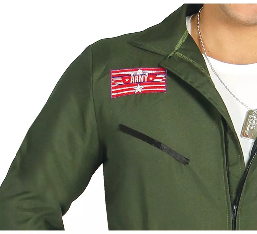 Translation missing: it.Disfraz de Piloto de Caza del Ejército para Hombre