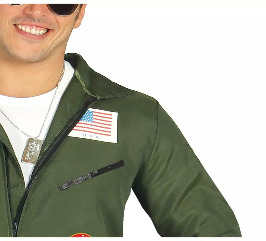 Translation missing: it.Disfraz de Piloto de Caza del Ejército para Hombre