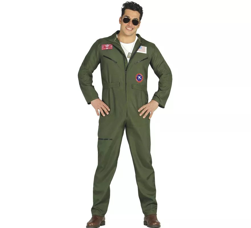 Translation missing: it.Disfraz de Piloto de Caza del Ejército para Hombre